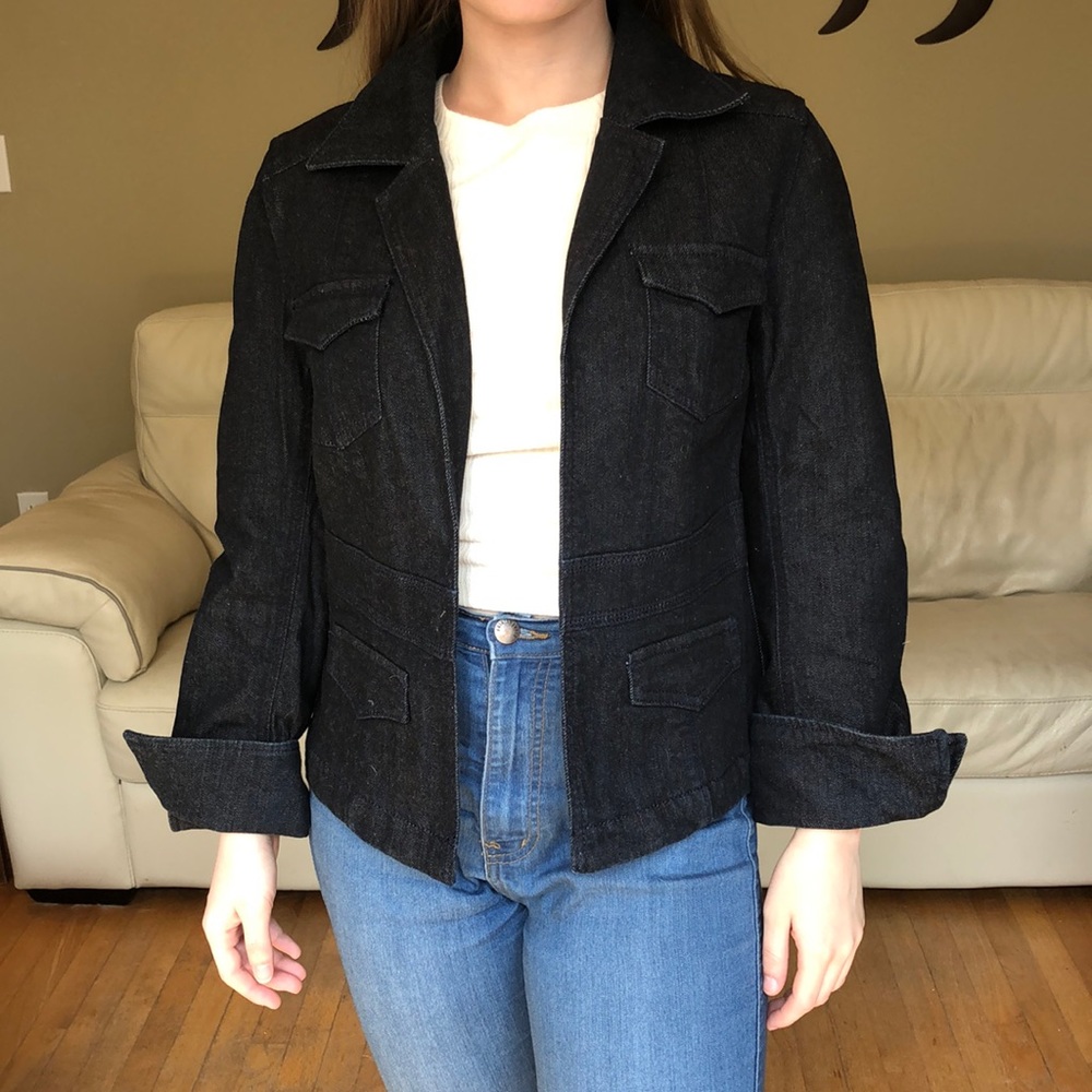 Talbots black jean jacket